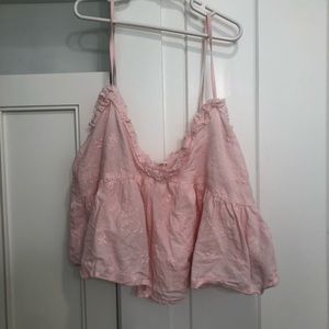 Zara Cropped Babydoll Top